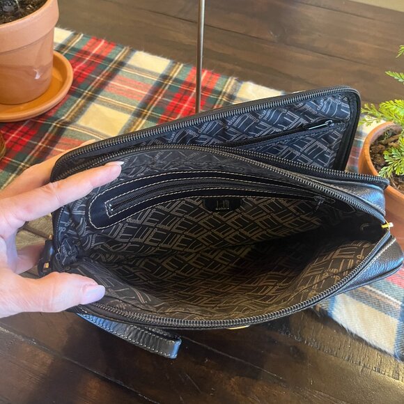 Dunhill Black Leather Zipper Clutch Bag Authentic - Picture 4 of 7